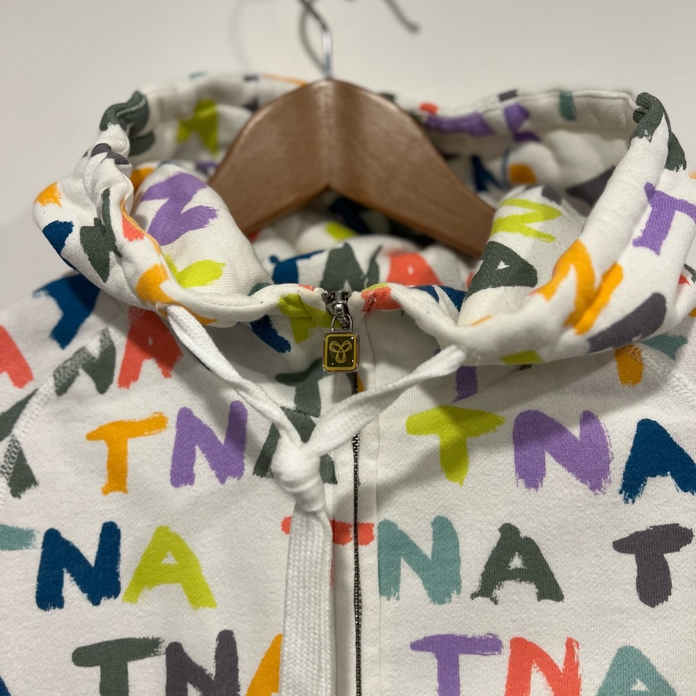 TNA Zippered Hoodie With Graphic Logo Print - Picture 2 of 16